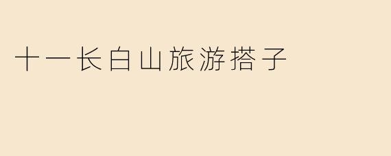 十一长白山旅游搭子
