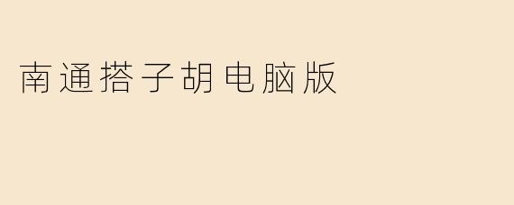 南通搭子胡电脑版
