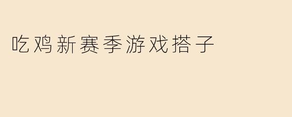 吃鸡新赛季游戏搭子