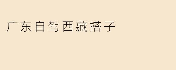 广东自驾西藏搭子