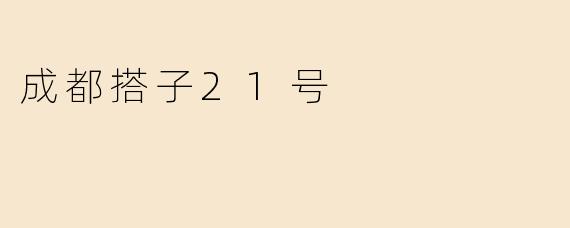 成都搭子21号