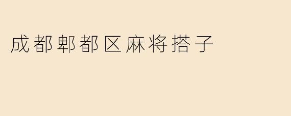 成都郫都区麻将搭子