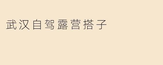 武汉自驾露营搭子