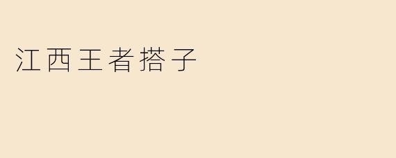 江西王者搭子