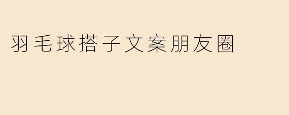 羽毛球搭子文案朋友圈