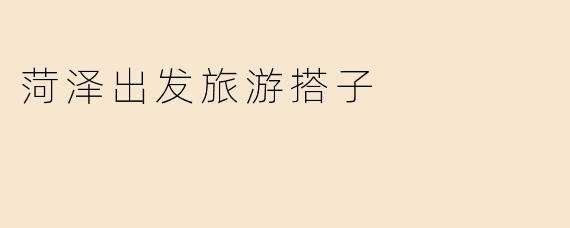 菏泽出发旅游搭子