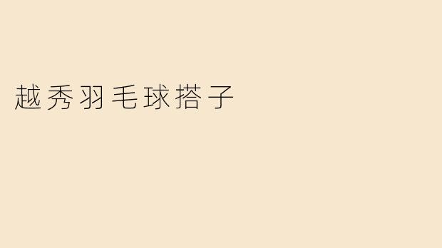 越秀羽毛球搭子