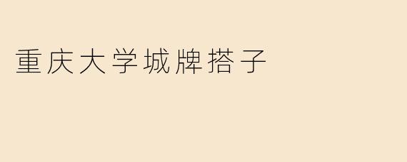 重庆大学城牌搭子