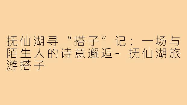 抚仙湖寻“搭子”记:一场与陌生人的诗意邂逅-抚仙湖旅游搭子
