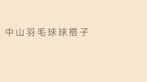 中山羽毛球球搭子