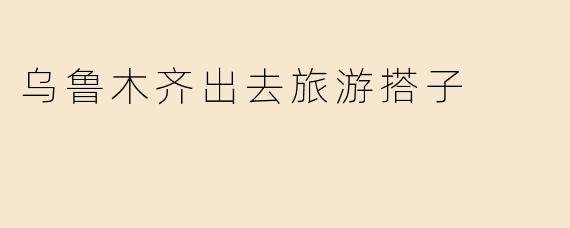 乌鲁木齐出去旅游搭子