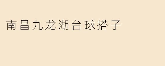 南昌九龙湖台球搭子