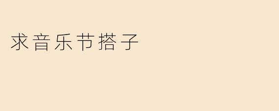 求音乐节搭子