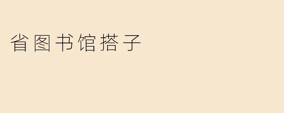 省图书馆搭子