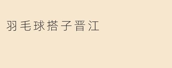 羽毛球搭子晋江