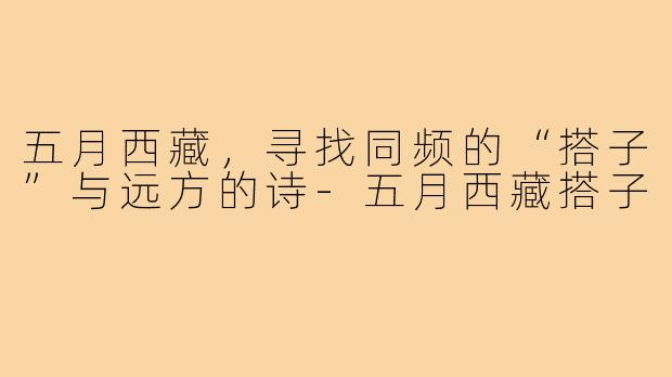 五月西藏,寻找同频的“搭子”与远方的诗-五月西藏搭子