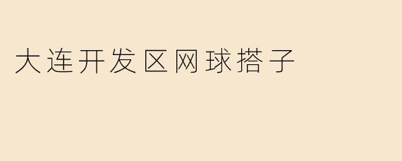 大连开发区网球搭子