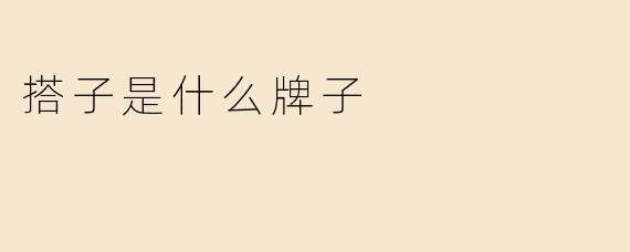 搭子是什么牌子