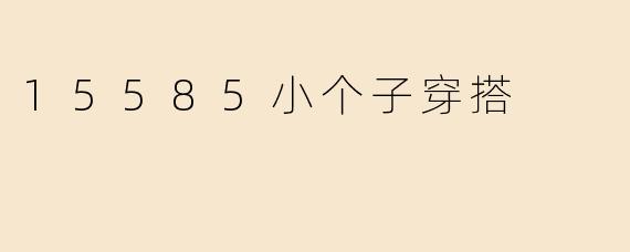15585小个子穿搭