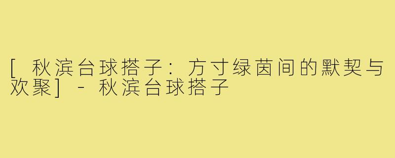 [秋滨台球搭子：方寸绿茵间的默契与欢聚]-秋滨台球搭子