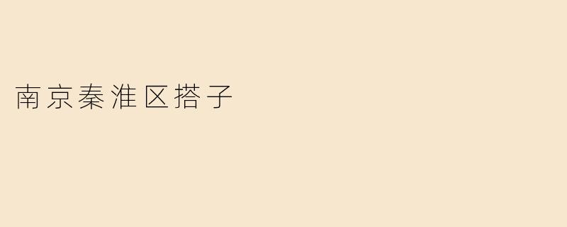 南京秦淮区搭子