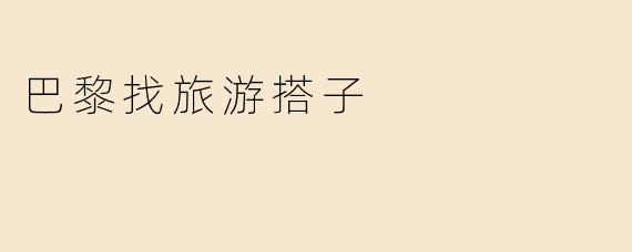 巴黎找旅游搭子