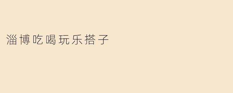 淄博吃喝玩乐搭子