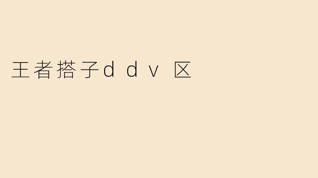 王者搭子ddv区