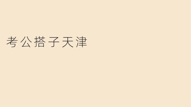 考公搭子天津