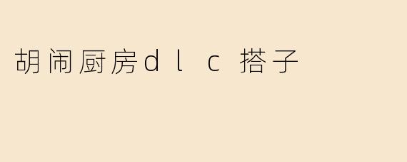胡闹厨房dlc搭子