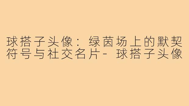 球搭子头像：绿茵场上的默契符号与社交名片-球搭子头像