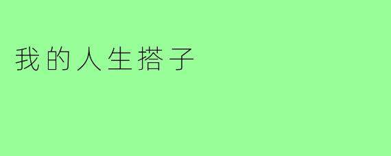 我的人生搭子