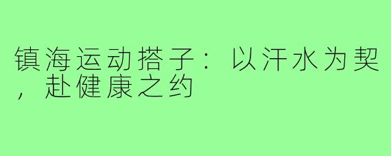 镇海运动搭子：以汗水为契，赴健康之约