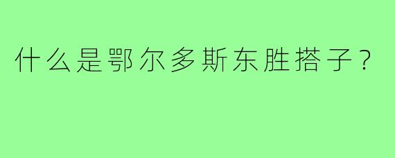 什么是鄂尔多斯东胜搭子？