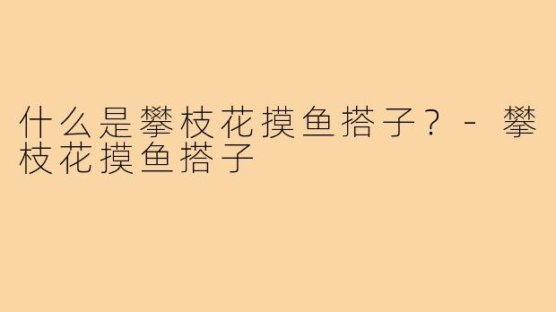 什么是攀枝花摸鱼搭子？-攀枝花摸鱼搭子