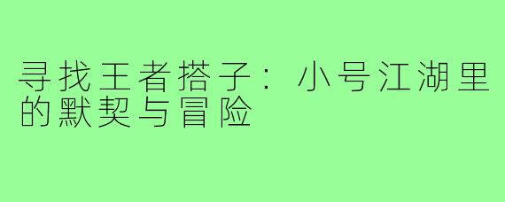 寻找王者搭子：小号江湖里的默契与冒险
