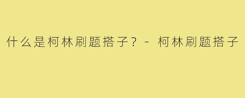 什么是柯林刷题搭子？-柯林刷题搭子
