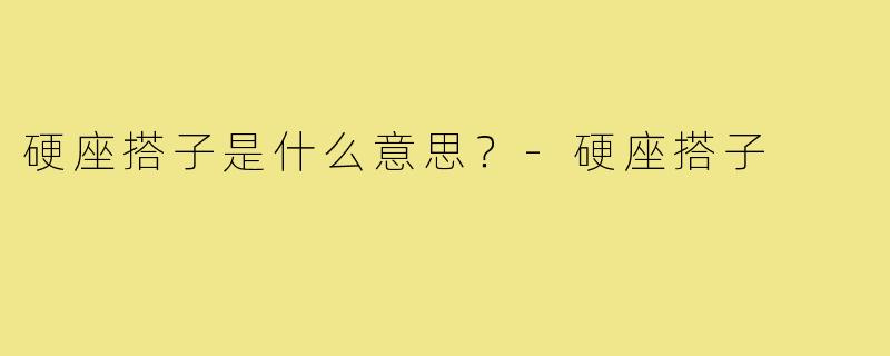 硬座搭子是什么意思?-硬座搭子