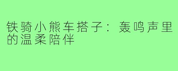 铁骑小熊车搭子：轰鸣声里的温柔陪伴