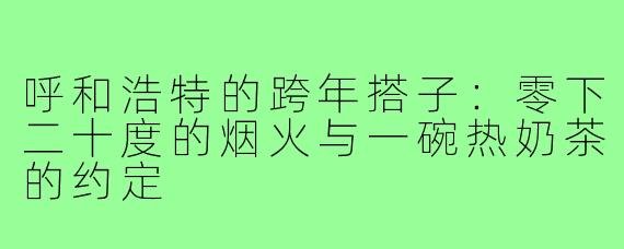 呼和浩特的跨年搭子:零下二十度的烟火与一碗热奶茶的约定
