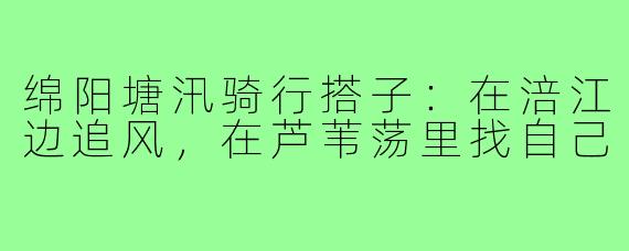 绵阳塘汛骑行搭子:在涪江边追风,在芦苇荡里找自己