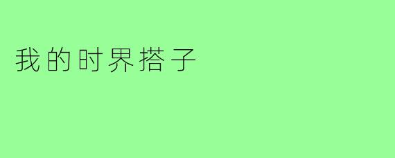 我的时界搭子