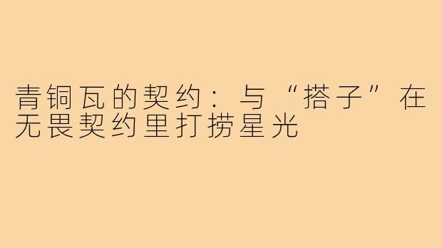 青铜瓦的契约：与“搭子”在无畏契约里打捞星光