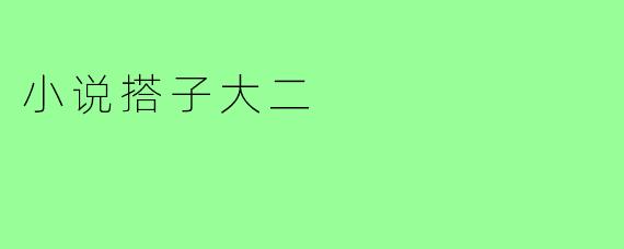 小说搭子大二