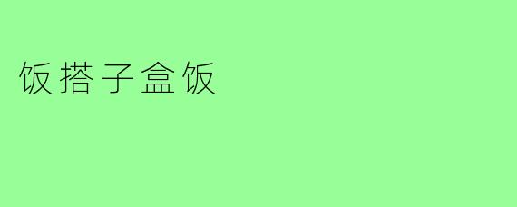 饭搭子盒饭