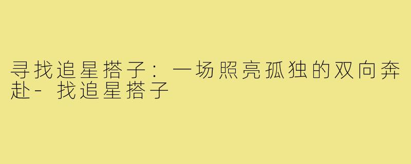 寻找追星搭子：一场照亮孤独的双向奔赴-找追星搭子