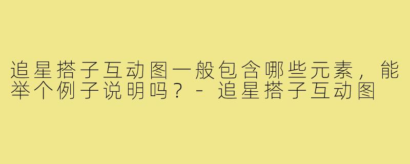 追星搭子互动图一般包含哪些元素,能举个例子说明吗?-追星搭子互动图