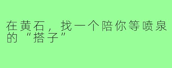 在黄石,找一个陪你等喷泉的“搭子”