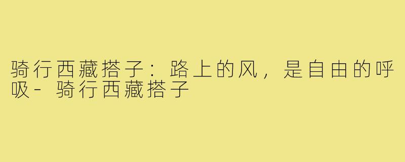 骑行西藏搭子:路上的风,是自由的呼吸-骑行西藏搭子