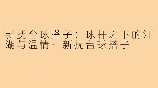 新抚台球搭子：球杆之下的江湖与温情-新抚台球搭子